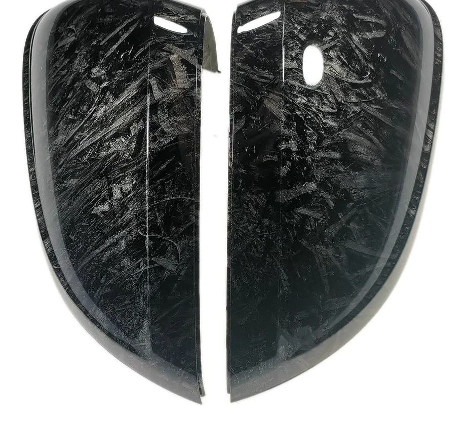 Volkswagen Golf MK8 / ID3 Forged Carbon Fibre Look Replacement Mirror Covers (2020+ Models)