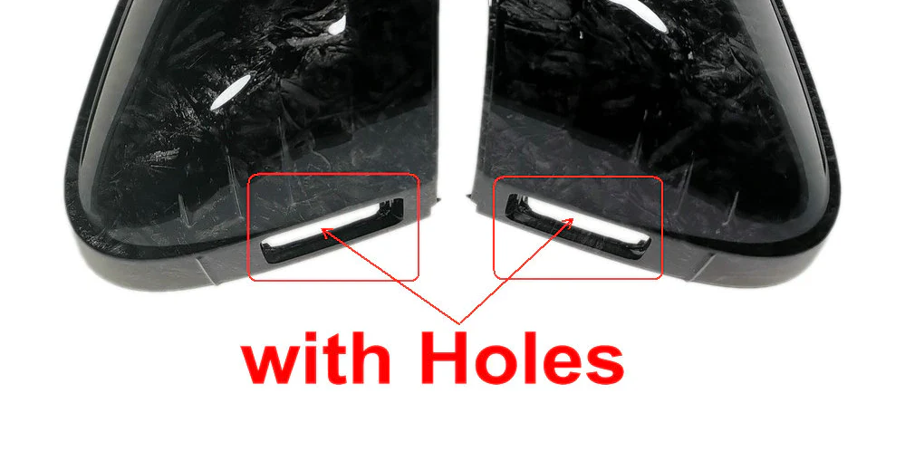 Volkswagen Golf MK8 / ID3 Forged Carbon Fibre Look Replacement Mirror Covers (2020+ Models) - Image 2