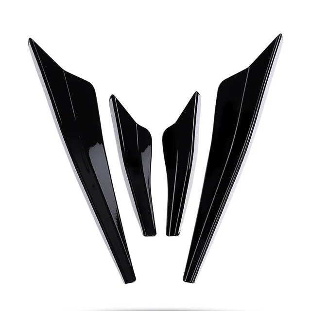 Volkswagen Golf MK8 Gloss Black Front Bumper Quad Canards (2021+ Models) - Image 4