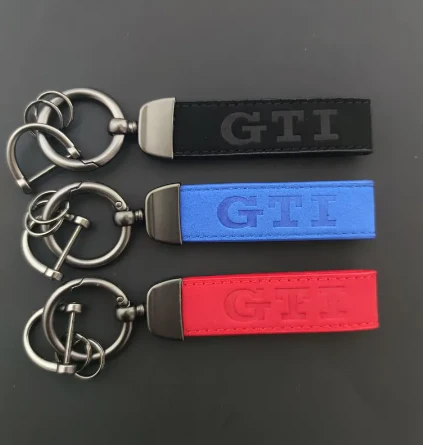 Volkswagen GTI Alcantara Keyring (Multiple Colours)