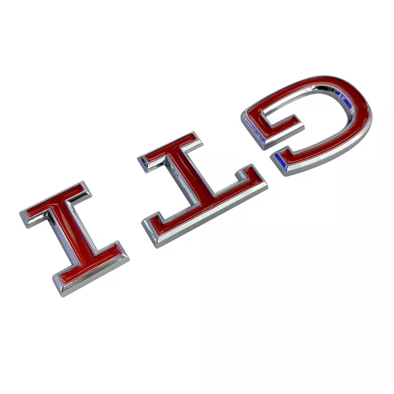 Volkswagen GTI Central Rear Boot Badge (2021+ Version) Black + Red / Red + Silver - Image 11