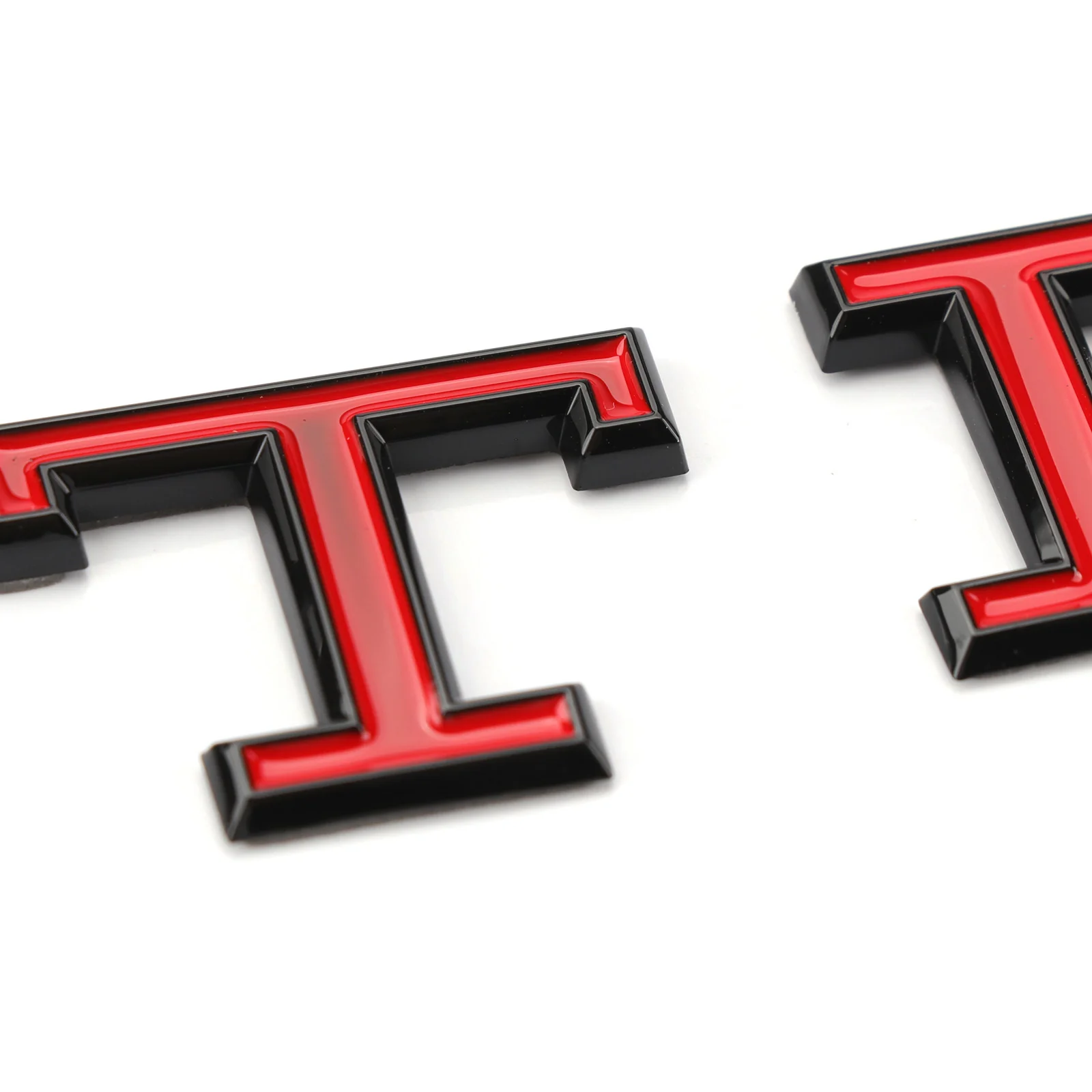 Volkswagen GTI Central Rear Boot Badge (2021+ Version) Black + Red / Red + Silver - Image 4