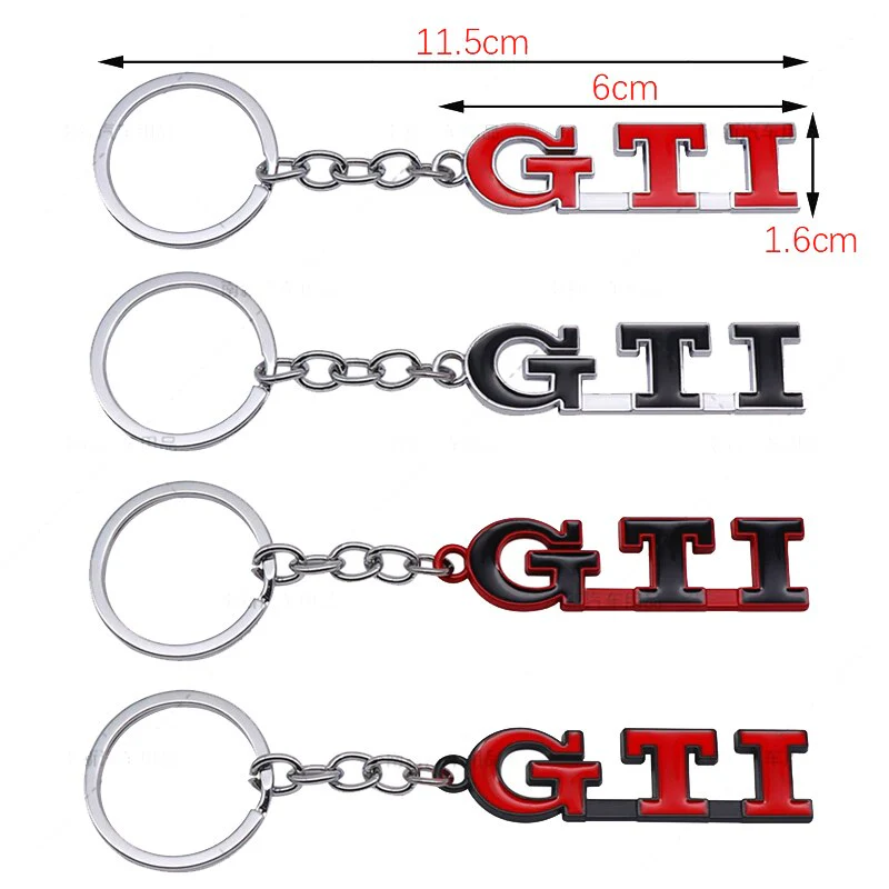 Volkswagen GTI Logo Metal Keyring - Image 4