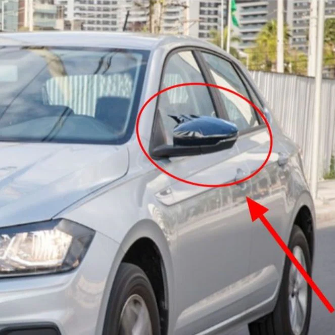 Volkswagen Polo AW MK6 'Batman' Style Mirror Covers (2018+ Models) - Image 2