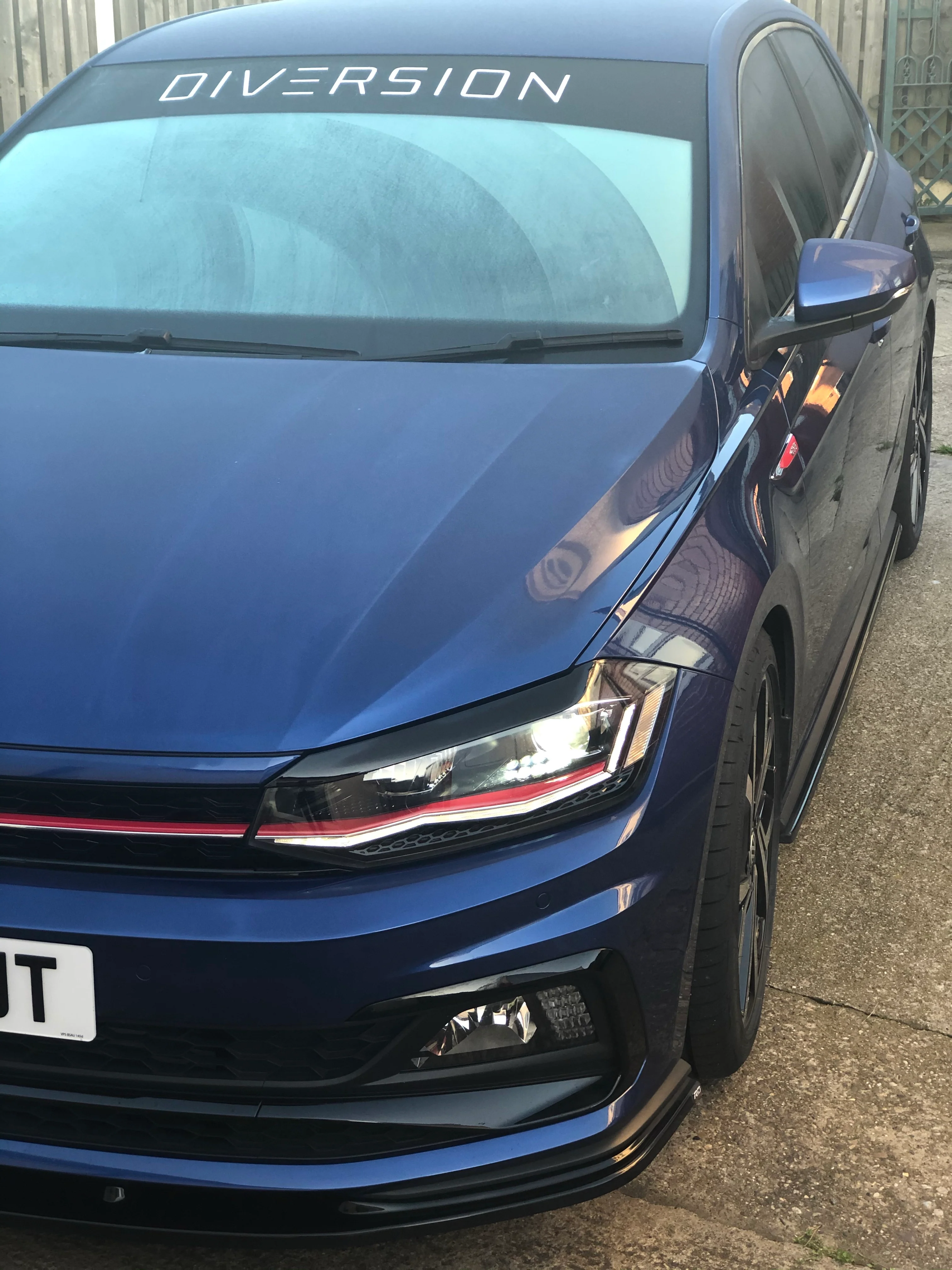 Volkswagen Polo AW MK6 Headlight Eyebrows (2018+ Models)