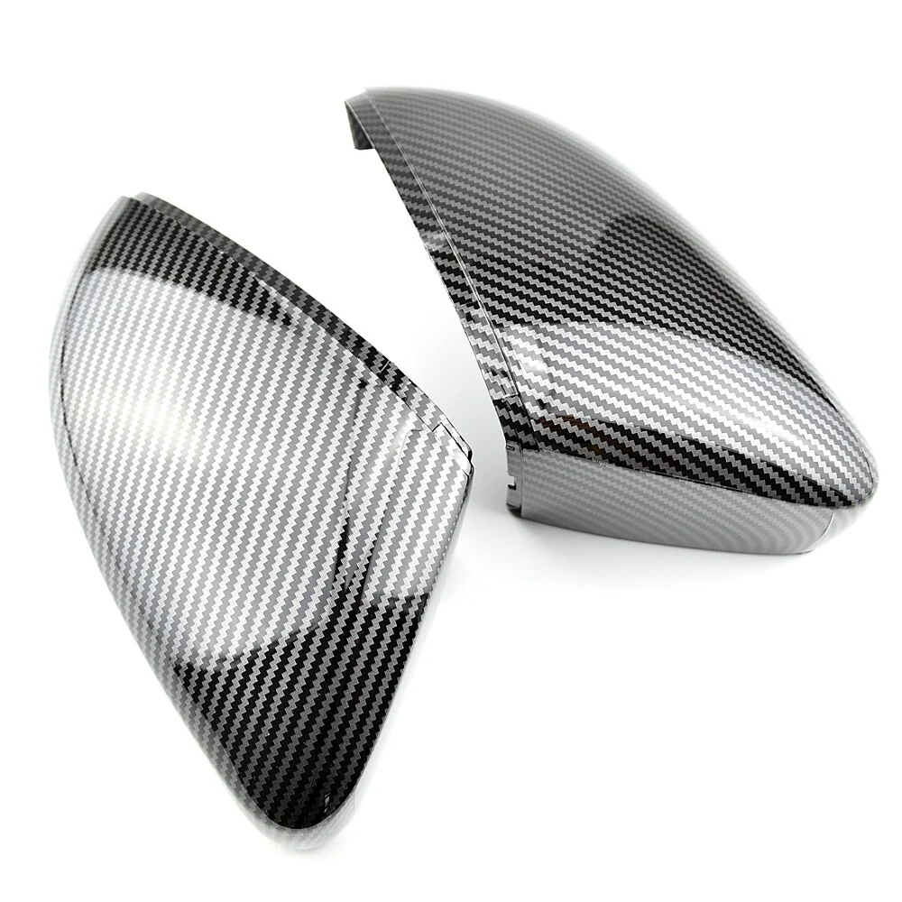Volkswagen Polo MK5 6C / 6R Carbon Fibre Look Replacement Mirror Cover Caps (2009-2017) - Image 5