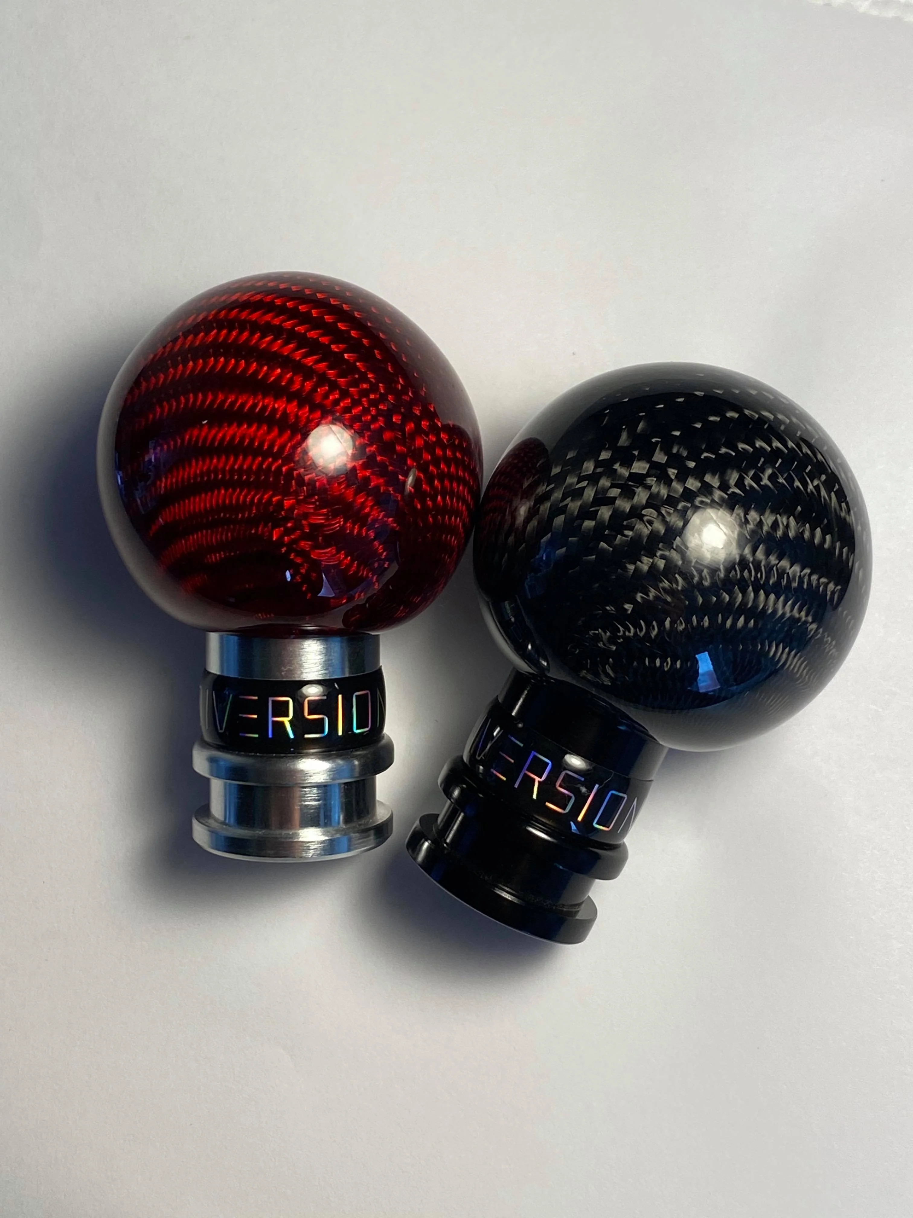 Volkswagen Polo MK5 6C/6R Carbon Fibre Weighted Gear Knob (Red) - Image 4