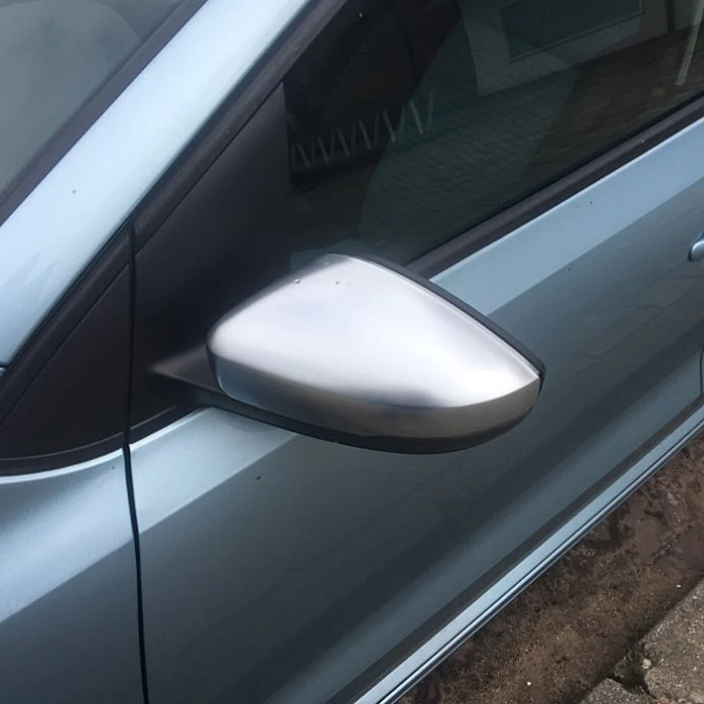 Volkswagen Polo MK5 6R/6C Satin Chrome Mirror Covers (2013-2020 Models)