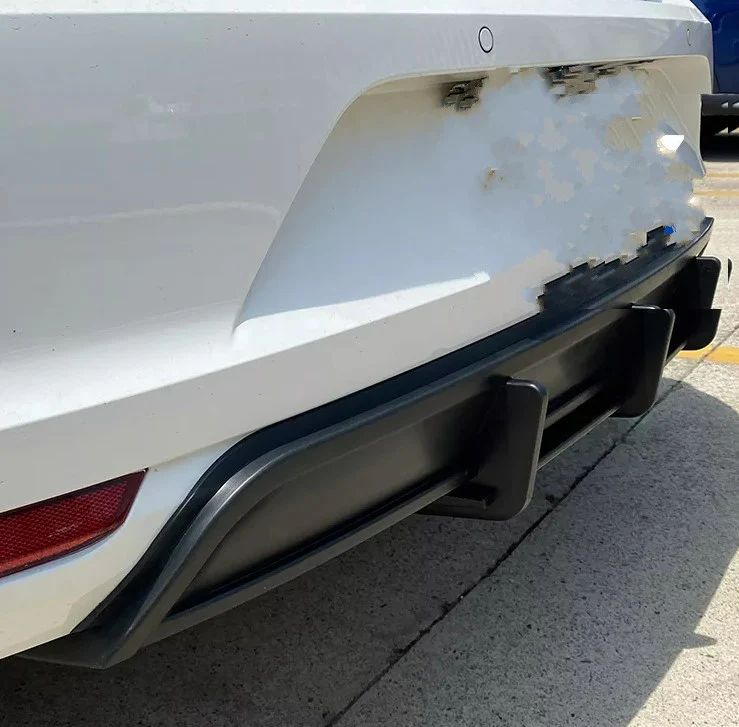 Volkswagen Polo MK5 6C Gloss Black Rear Bumper Extension & Diffuser (2014 - 2017 Models) | DAS Automotive - Image 5