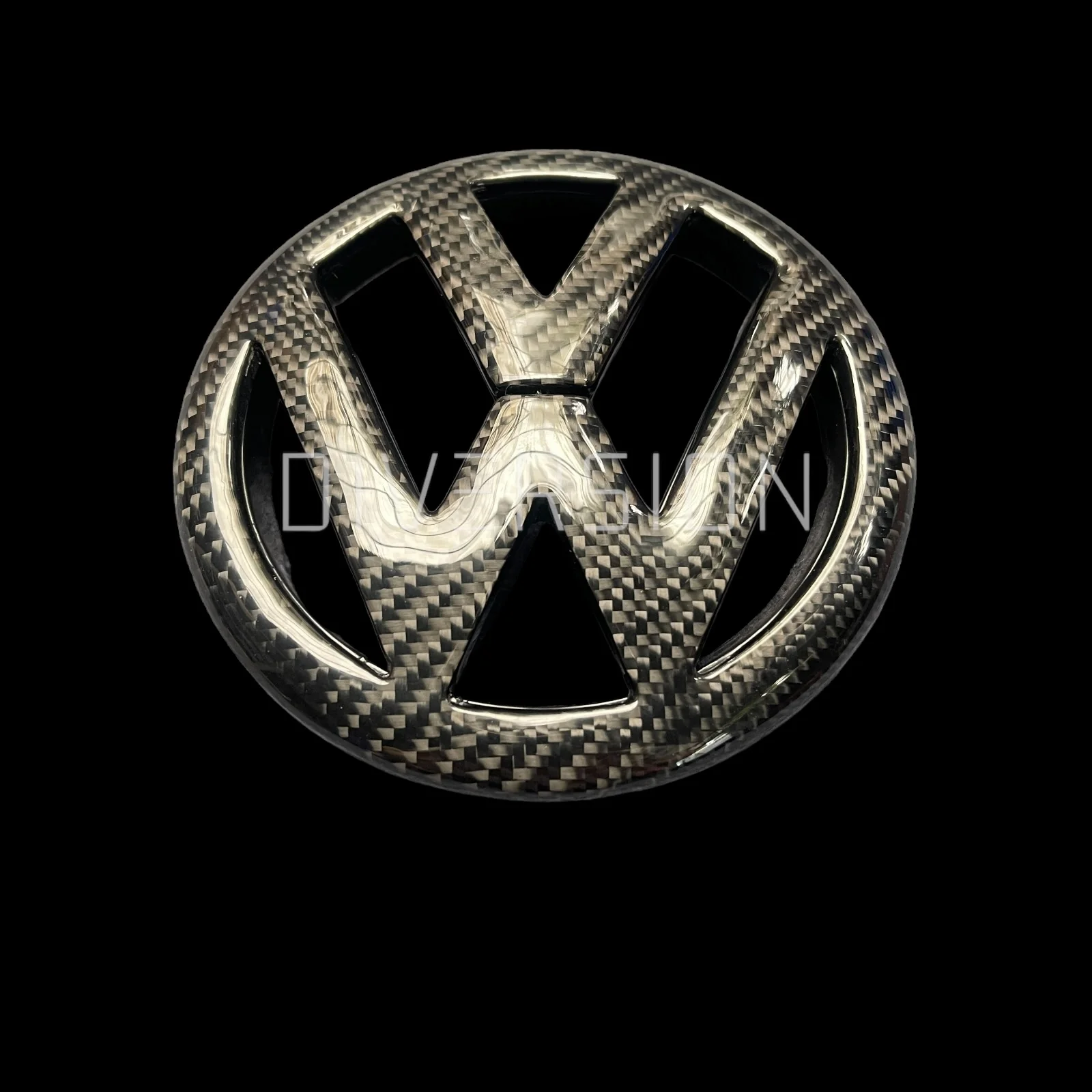 Volkswagen Polo MK5 6R / 6C Front And Rear Carbon Fibre Badges (2009 - 2017 Models) - Image 2