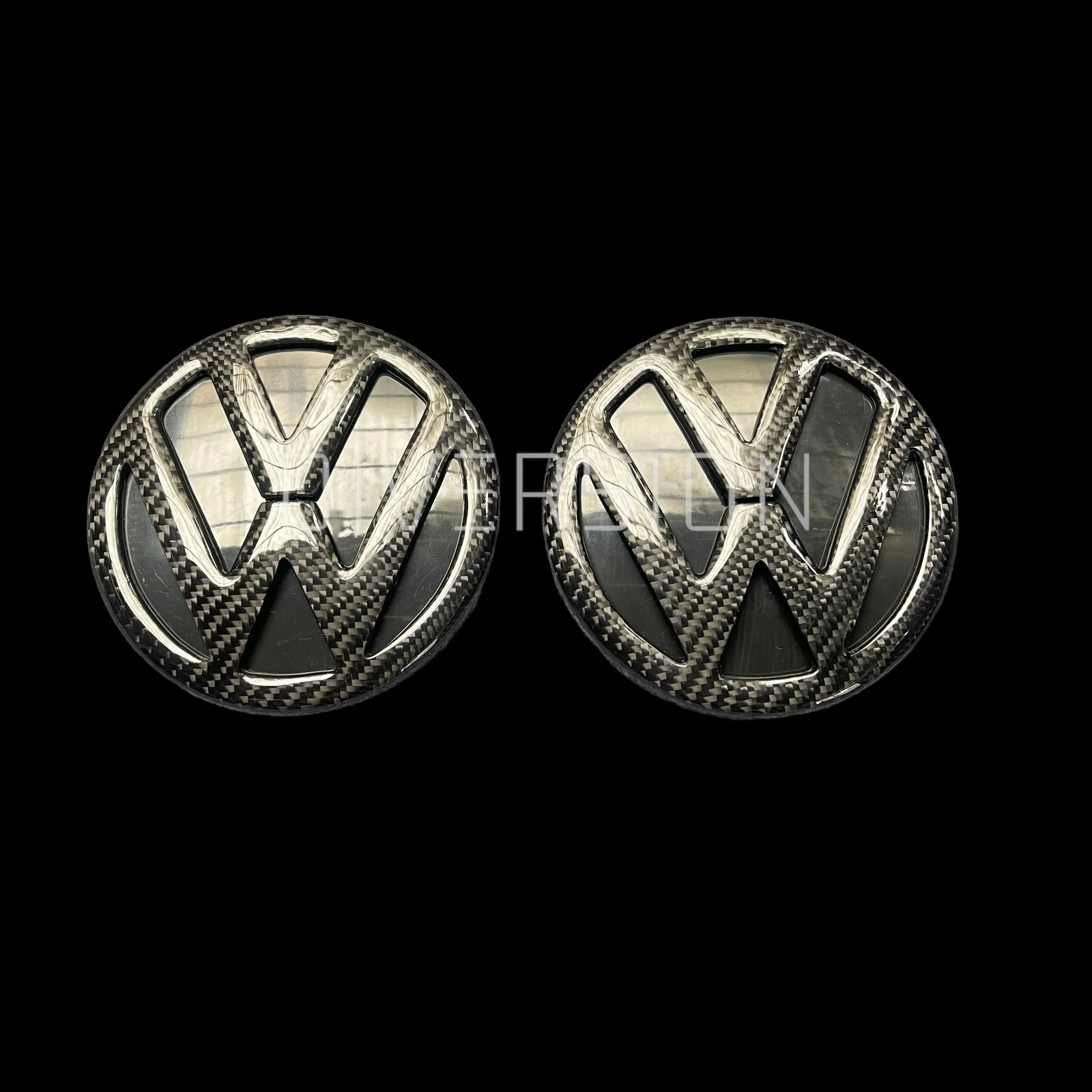 Volkswagen Polo MK5 6R / 6C Front And Rear Carbon Fibre Badges (2009 - 2017 Models) - Image 5