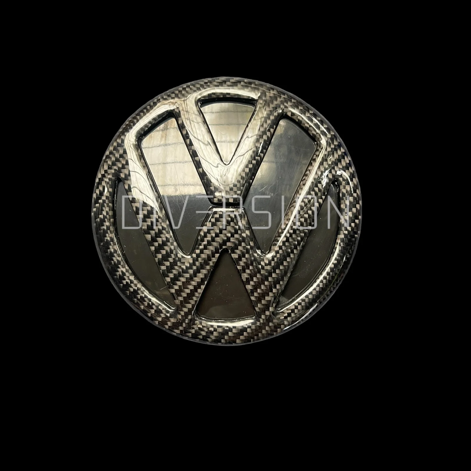 Volkswagen Polo MK5 6R / 6C Front And Rear Carbon Fibre Badges (2009 - 2017 Models) - Image 6