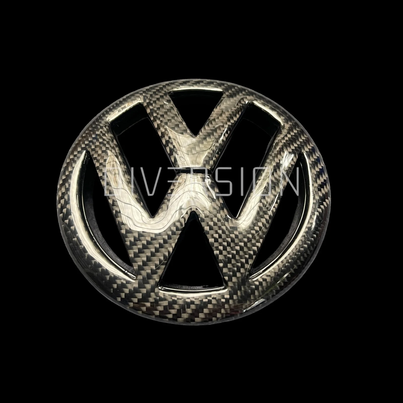 Volkswagen Polo MK5 6R / 6C Front And Rear Carbon Fibre Badges (2009 - 2017 Models) - Image 7