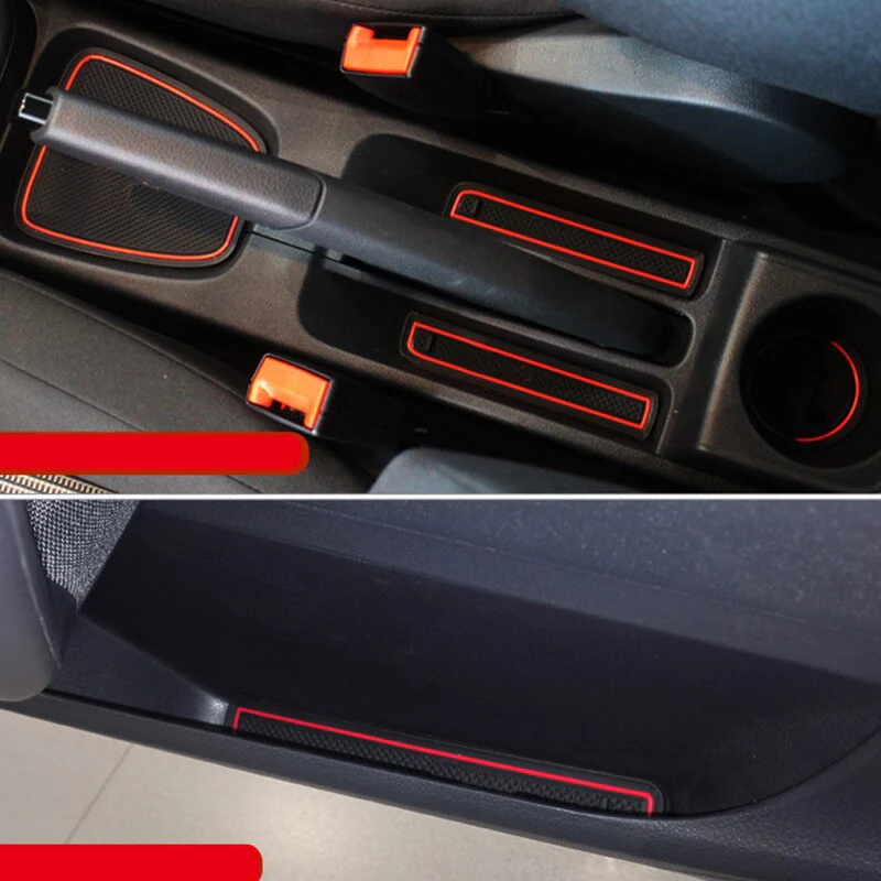 Volkswagen Polo MK5 6R / 6C Rubber Anti-Slip Interior Storage Mats (2009-2017) - Image 3