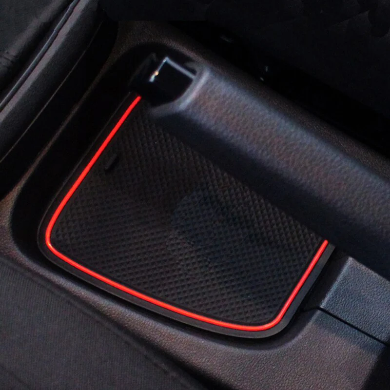 Volkswagen Polo MK5 6R / 6C Rubber Anti-Slip Interior Storage Mats (2009-2017) - Image 5