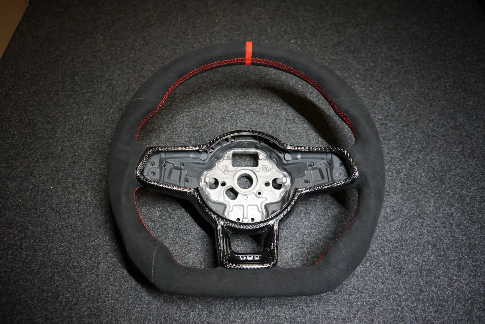 Volkswagen Polo MK6 AW1 Bespoke Custom Alcantara / Leather Steering Wheel (CUSTOM / GTI / R Line / GT 2018 - 2021 Models)