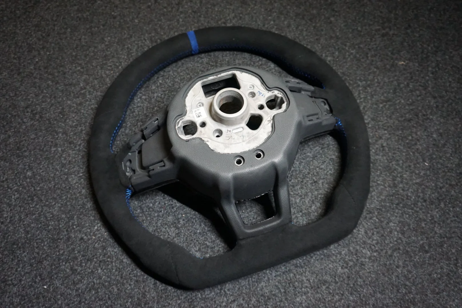 Volkswagen Polo MK6 AW1 Bespoke Custom Alcantara / Leather Steering Wheel (CUSTOM / GTI / R Line / GT 2018 - 2021 Models) - Image 6