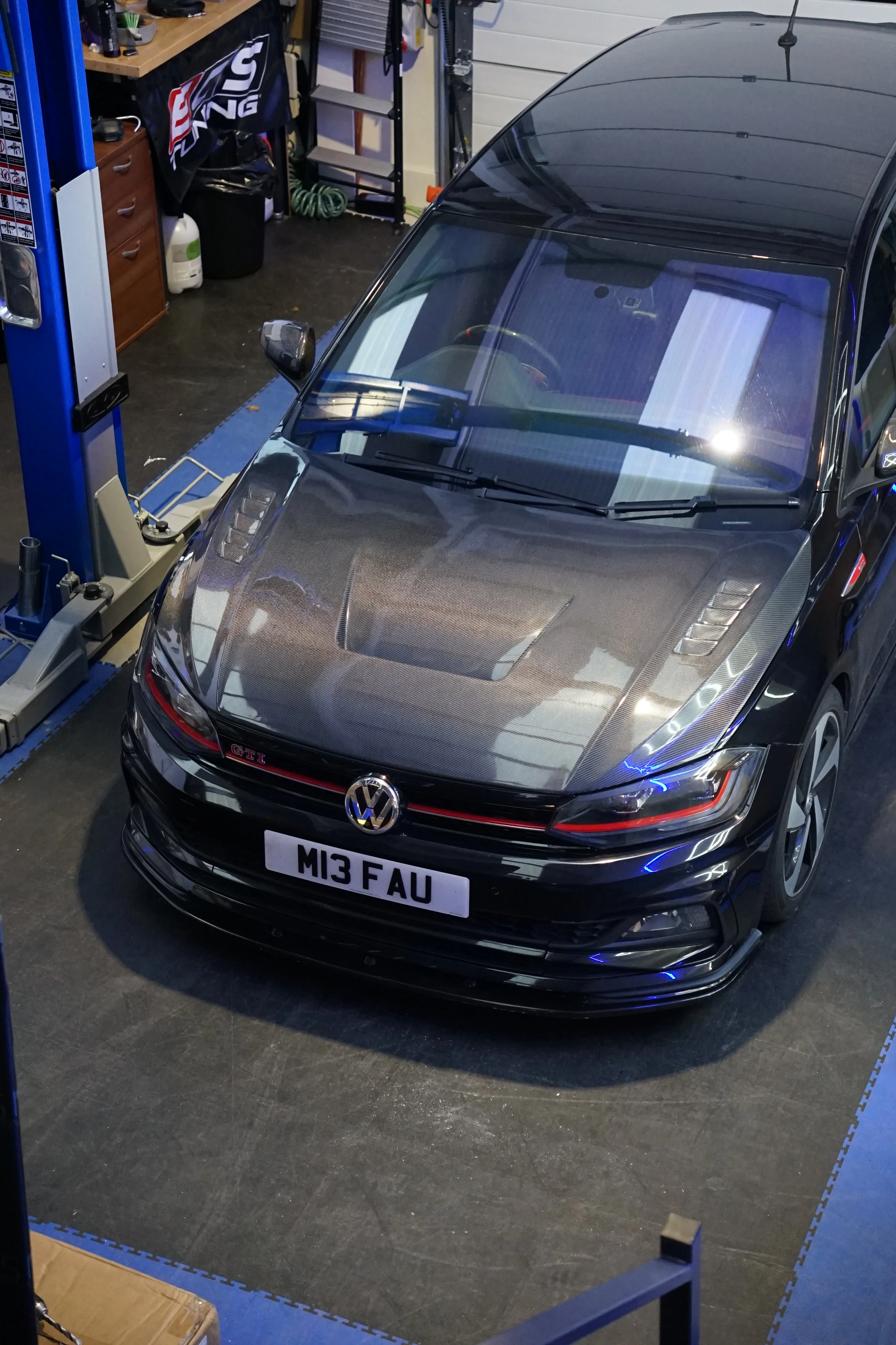 Volkswagen Polo MK6 Carbon Fibre LY Style Bonnet (AW - 2018+) - Image 8