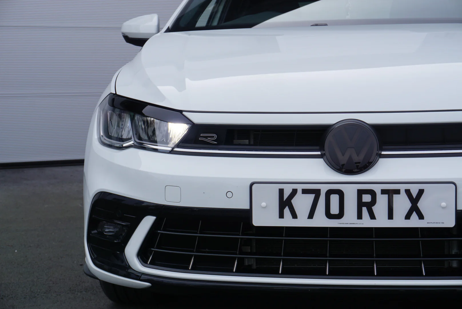 Volkswagen AW Polo MK6 / MK6.5 Black Transparent ACC RADAR Front and Rear Plastic Badge Overlays (2018+ Models) - Image 14