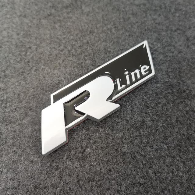 Volkswagen R-Line Badges (Front Grille Replacement or Rear Boot Badge) - Image 3