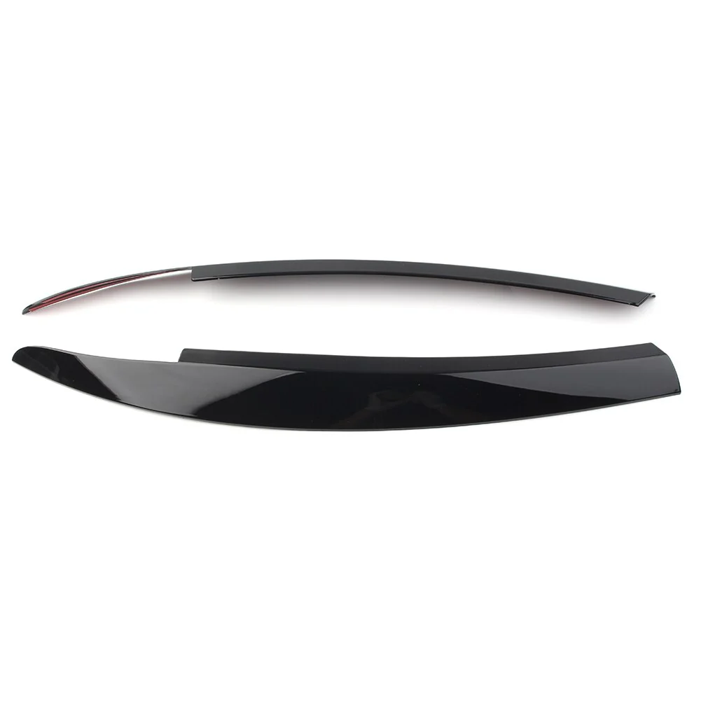 Volkswagen Scirocco MK3 Headlight Eyebrows Gloss Black (2009-2017) - Image 4