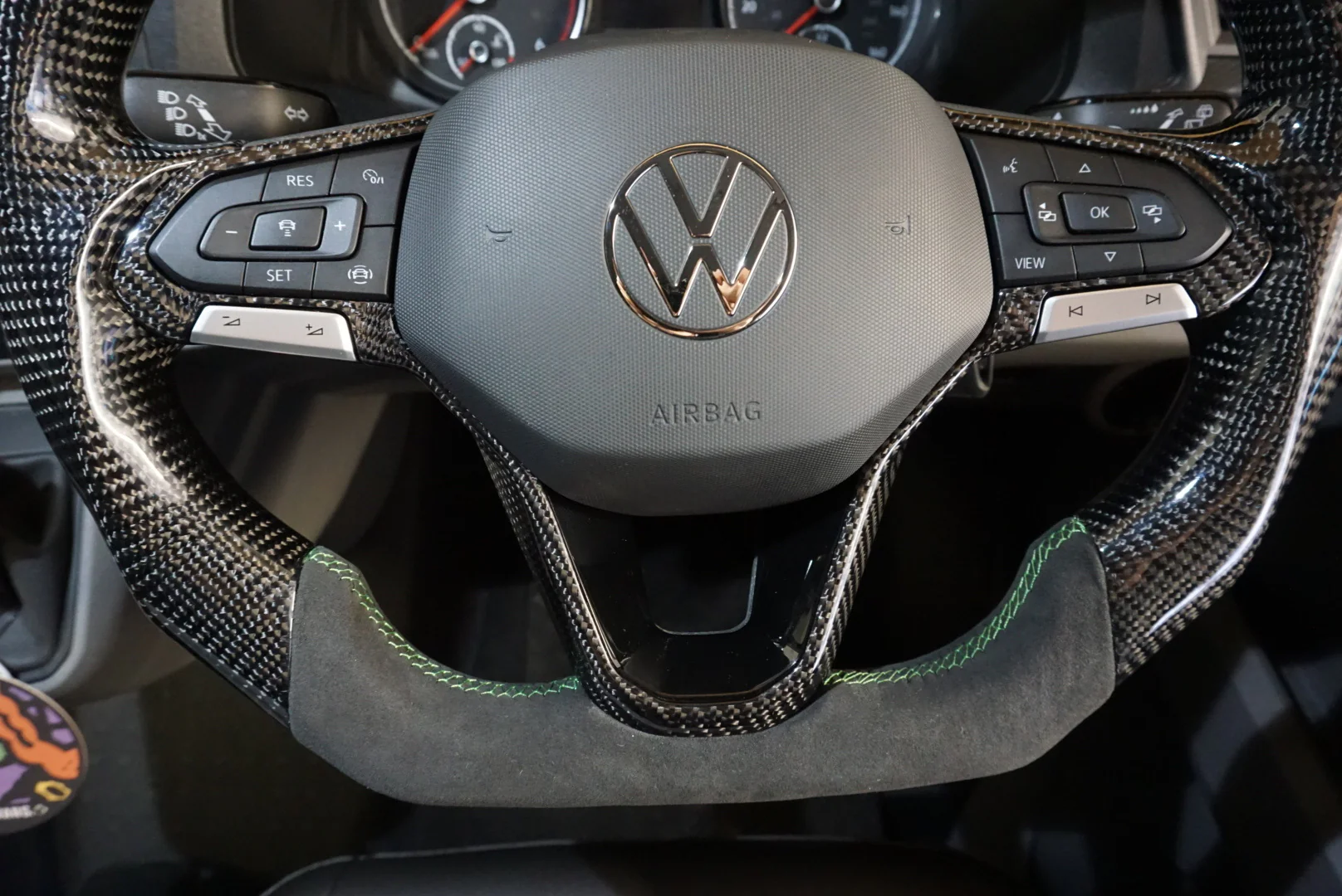 Volkswagen Transporter T6.1 Carbon Fibre Steering Wheel (2020+ Models) - Image 2