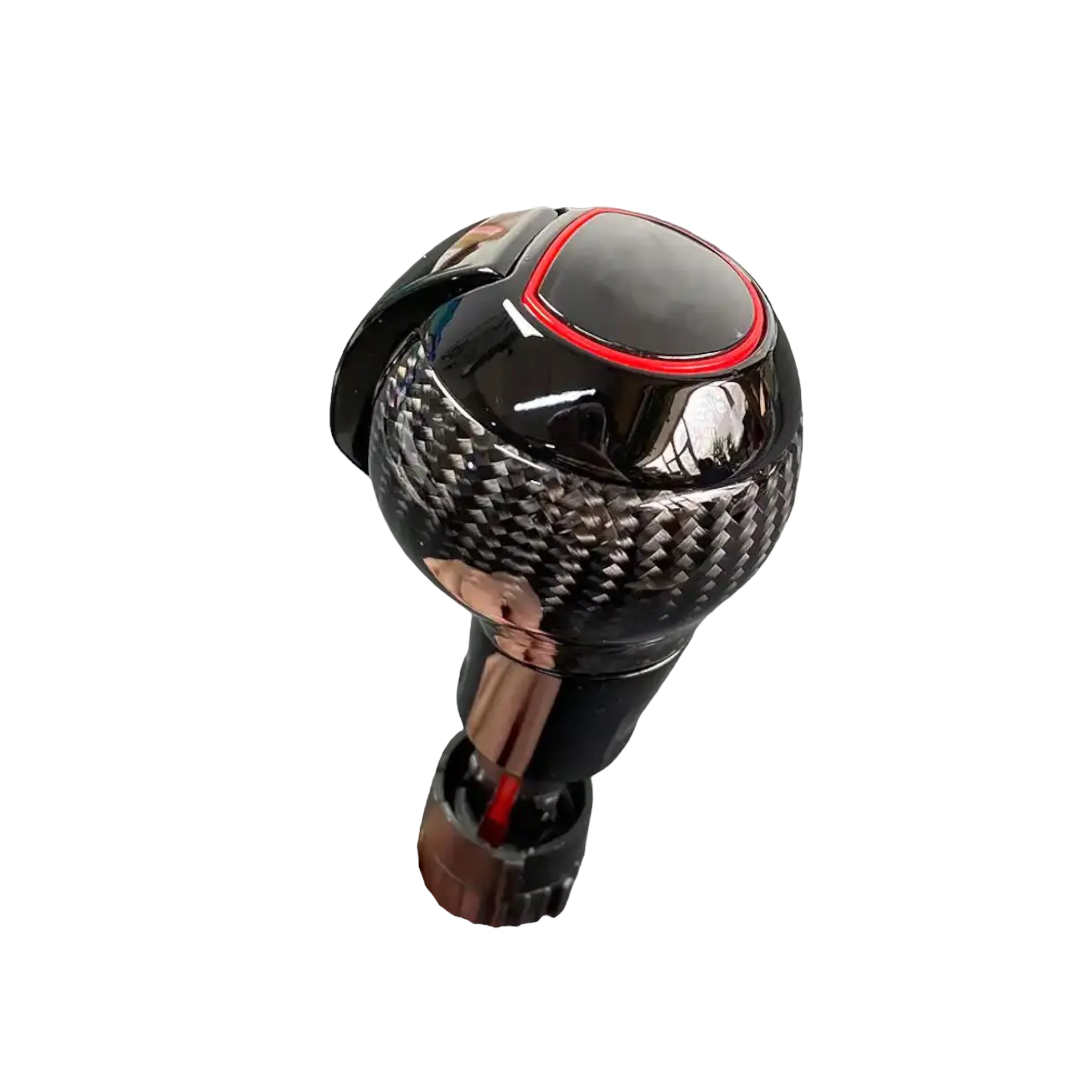 Volkswagen VW DSG Round Gear Selector Knob Carbon Fibre GTI / R / R Line Logo - Image 2