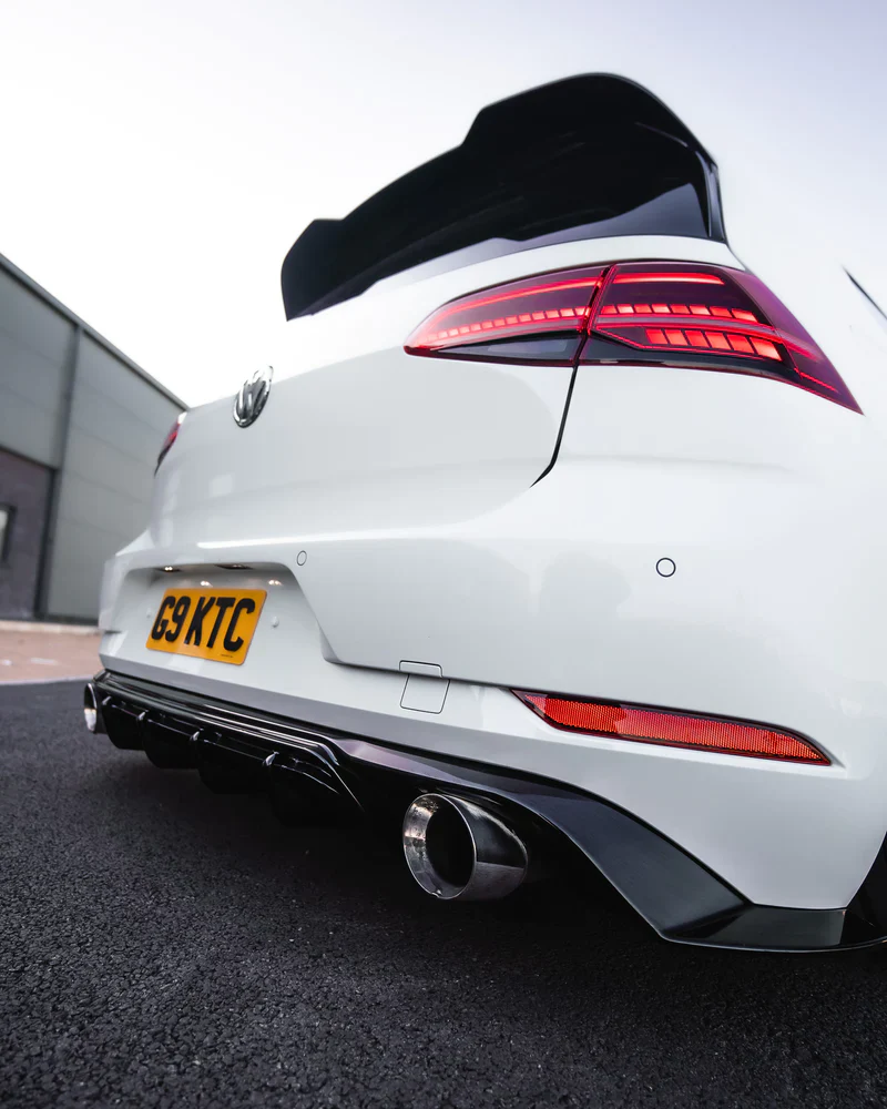 VW GOLF, GOLF GTI & GOLF R MK7 / MK7.5 EVO-1 GLOSS BLACK REAR SPOILER BY ZAERO (2013-2020) - Image 4