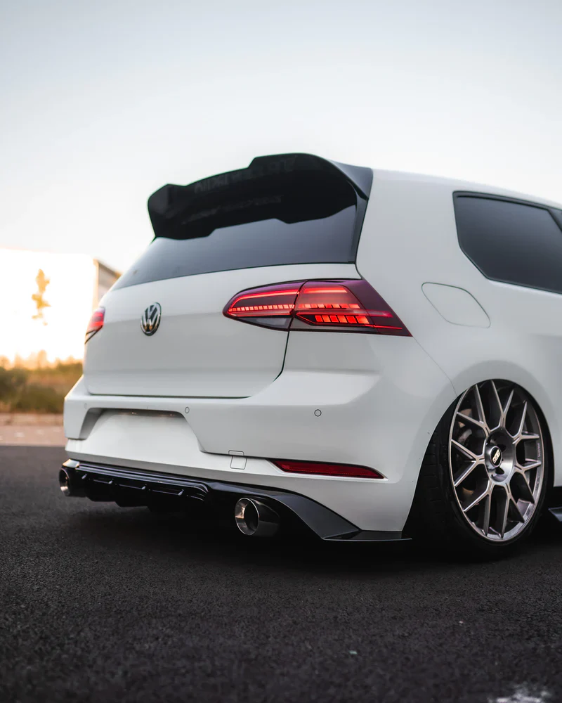 VW GOLF GTI MK7.5 EVO-1 GLOSS BLACK REAR DIFFUSER BY ZAERO (2017-2020) - Image 3
