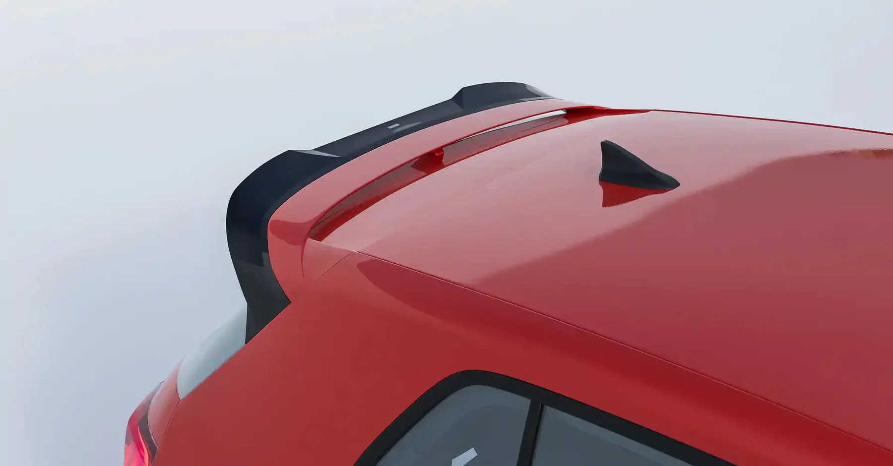 VW Golf R & Golf GTI Clubsport Mk8 EVO-1 Gloss Black Rear Spoiler by ZAERO (2020+) - Image 4