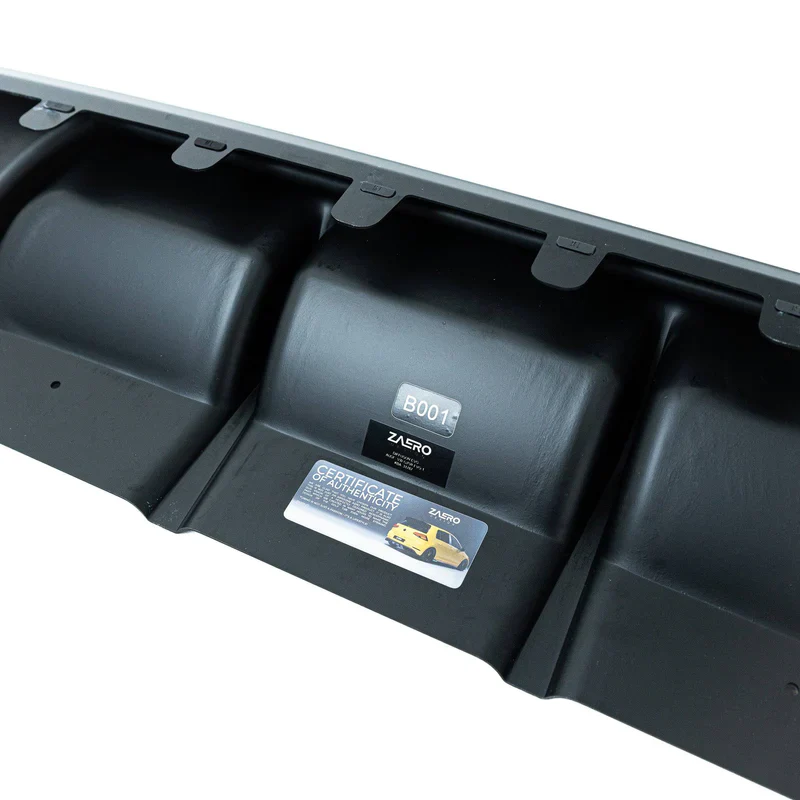 VW GOLF R MK7.5 EVO-1 GLOSS BLACK REAR DIFFUSER BY ZAERO (2017-2020) - Image 4