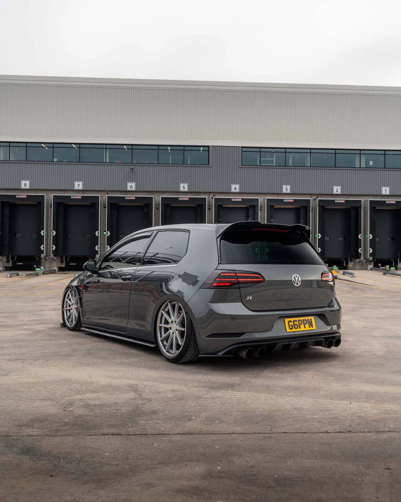VW GOLF R MK7.5 EVO-1 GLOSS BLACK REAR DIFFUSER BY ZAERO (2017-2020) - Image 6