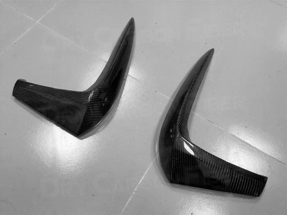 VW Volkswagen Golf MK7.5 GTI Carbon Fibre / Gloss Front Fog Light Canards / Surrounds (2017 - 2020 Models) - Image 3