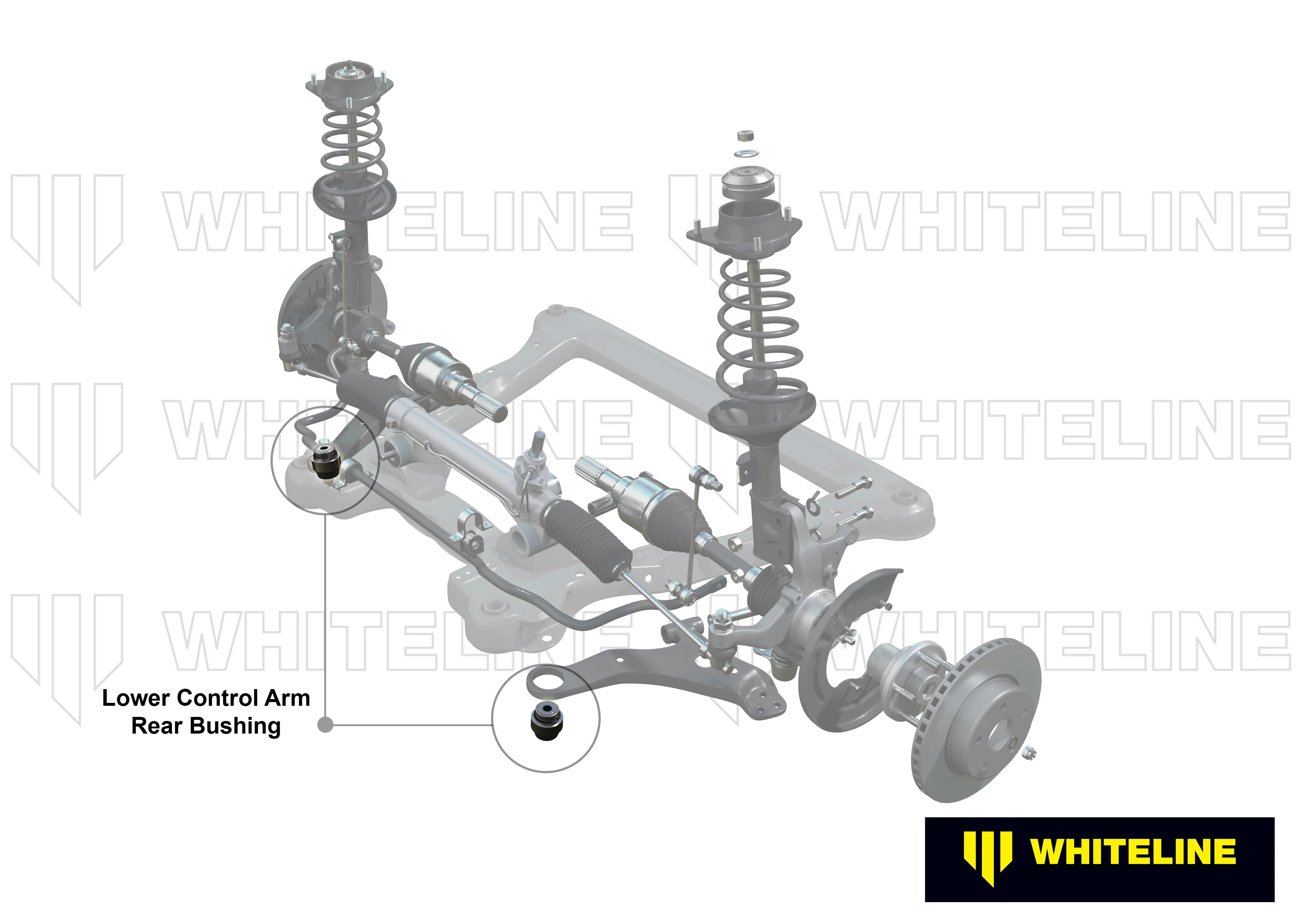 Whiteline Toyota GR Yaris Front Control Arm – Caster Bushing - Image 3