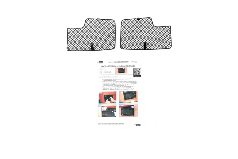 Zunsport BMW M2 G87 Black Side Grille Inlets Metal Mesh Protector Kit (2023+) - Image 4